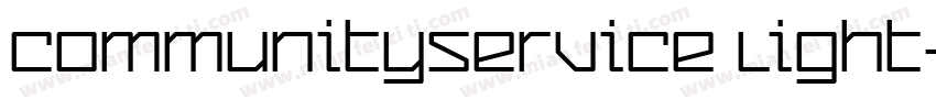 CommunityService Light字体转换
